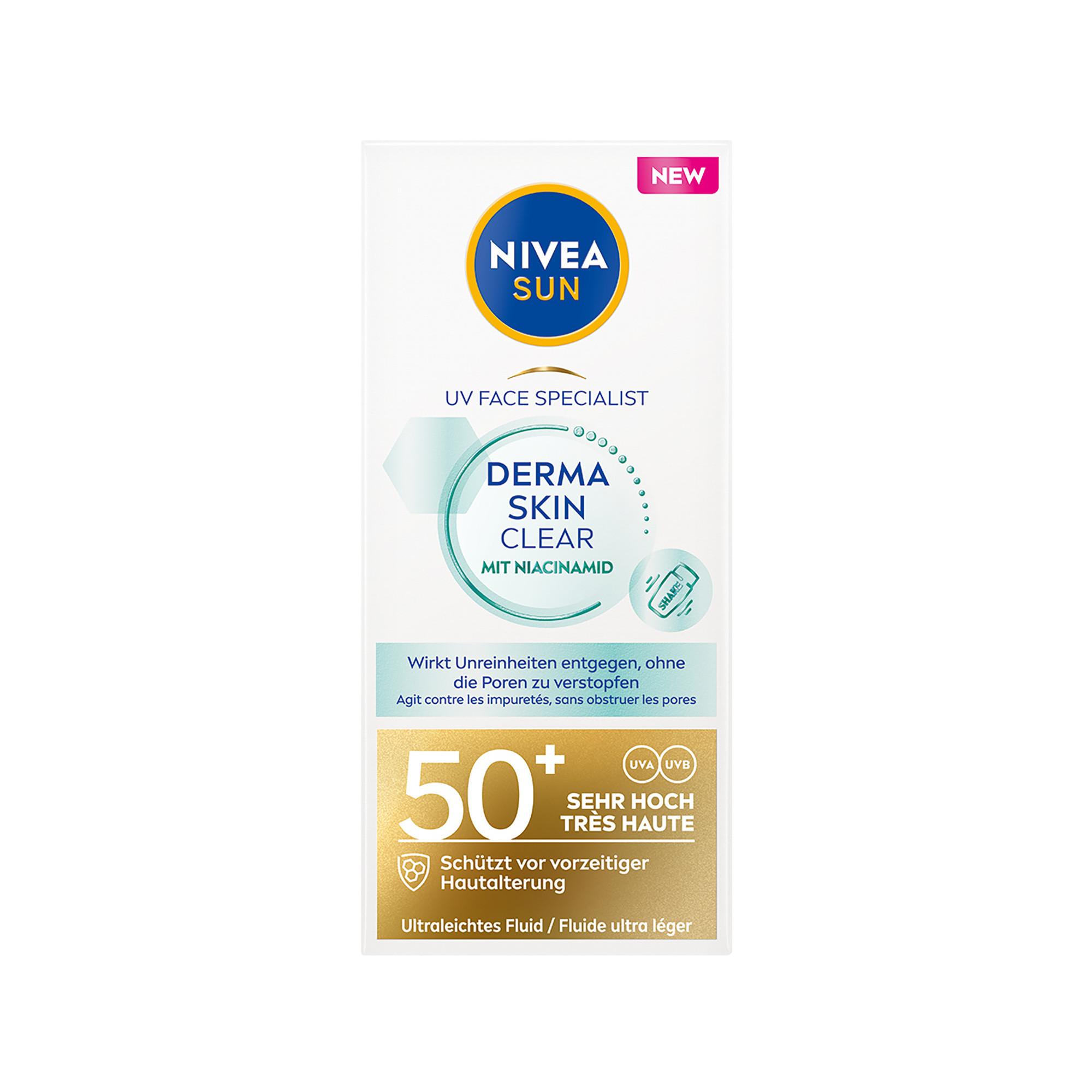 NIVEA SUN Sun UV Face Derma Skin Clear SPF 50+