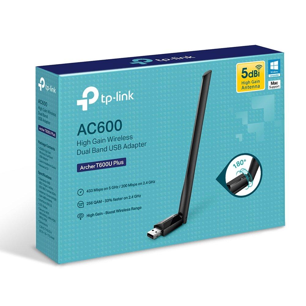 TP-Link TP-LINK High Gain Wireless USB Adapte Archer T600U Archer T600U Plus, Dual Band