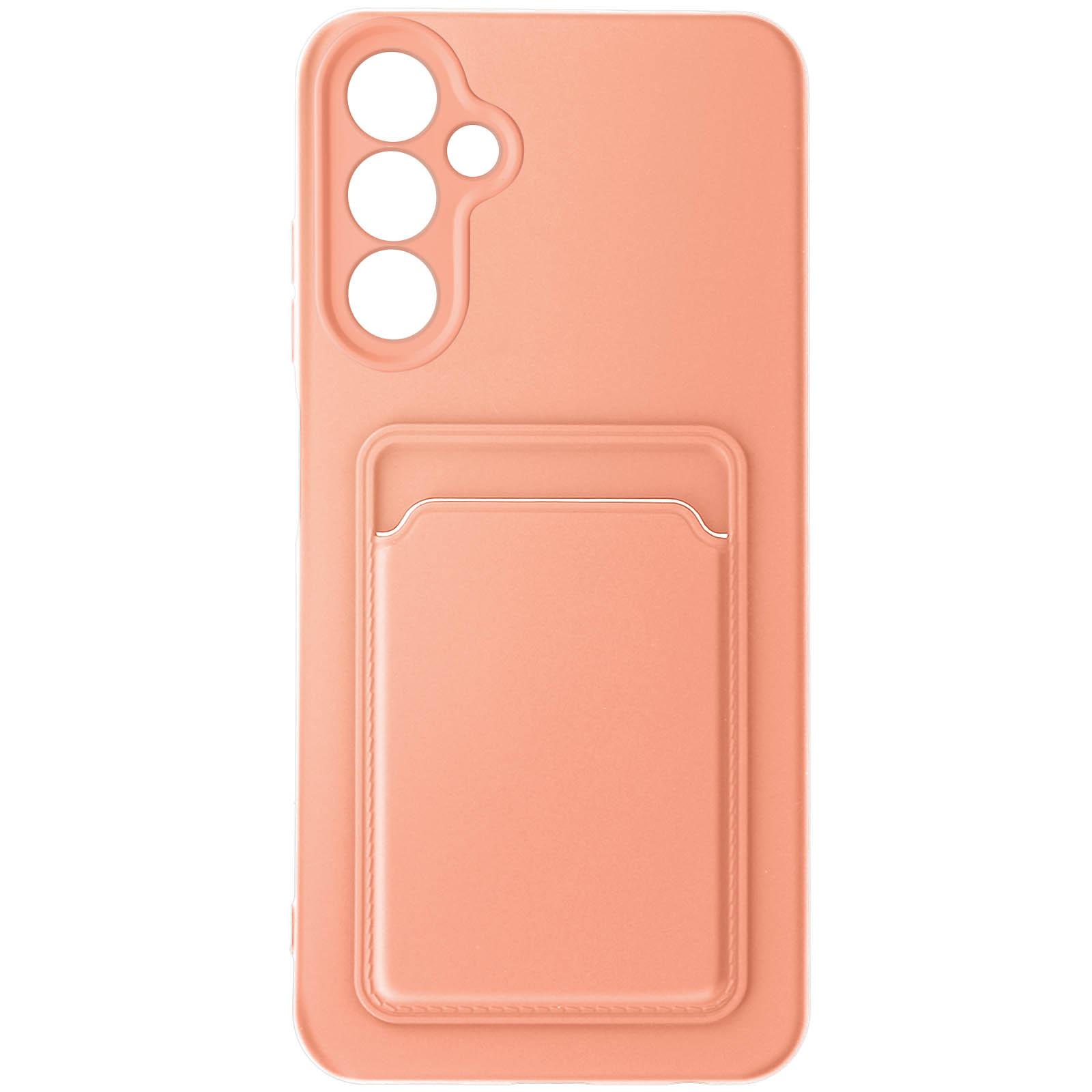 Avizar Samsung A15 Kartenhülle Lachsrosa