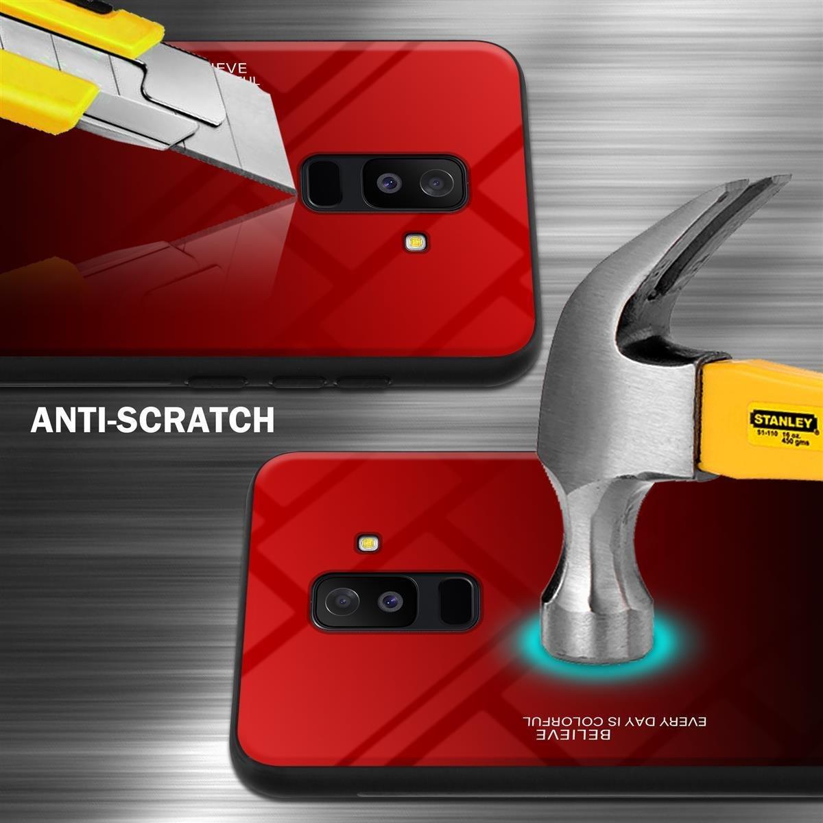 Cadorabo Hülle für Samsung Galaxy A6 PLUS 2018 Zweifarbig