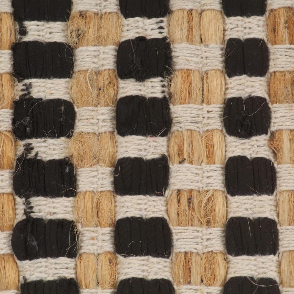 VidaXL Handgewebtes Badematten-Set Jute Stoff