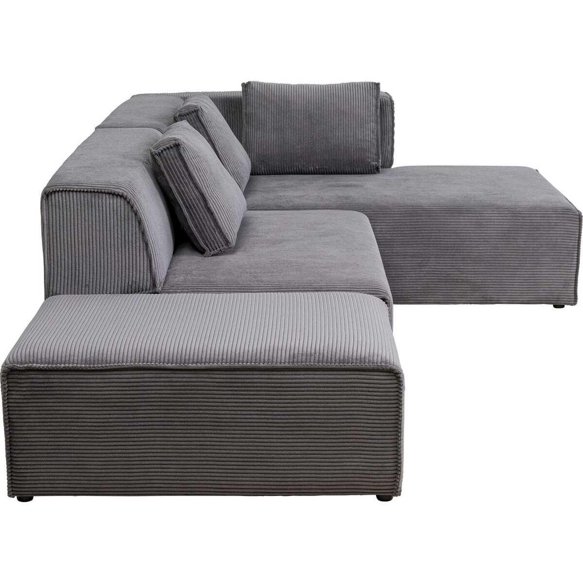 KARE Design Ecksofa Infinity Ottomane Cord rechts