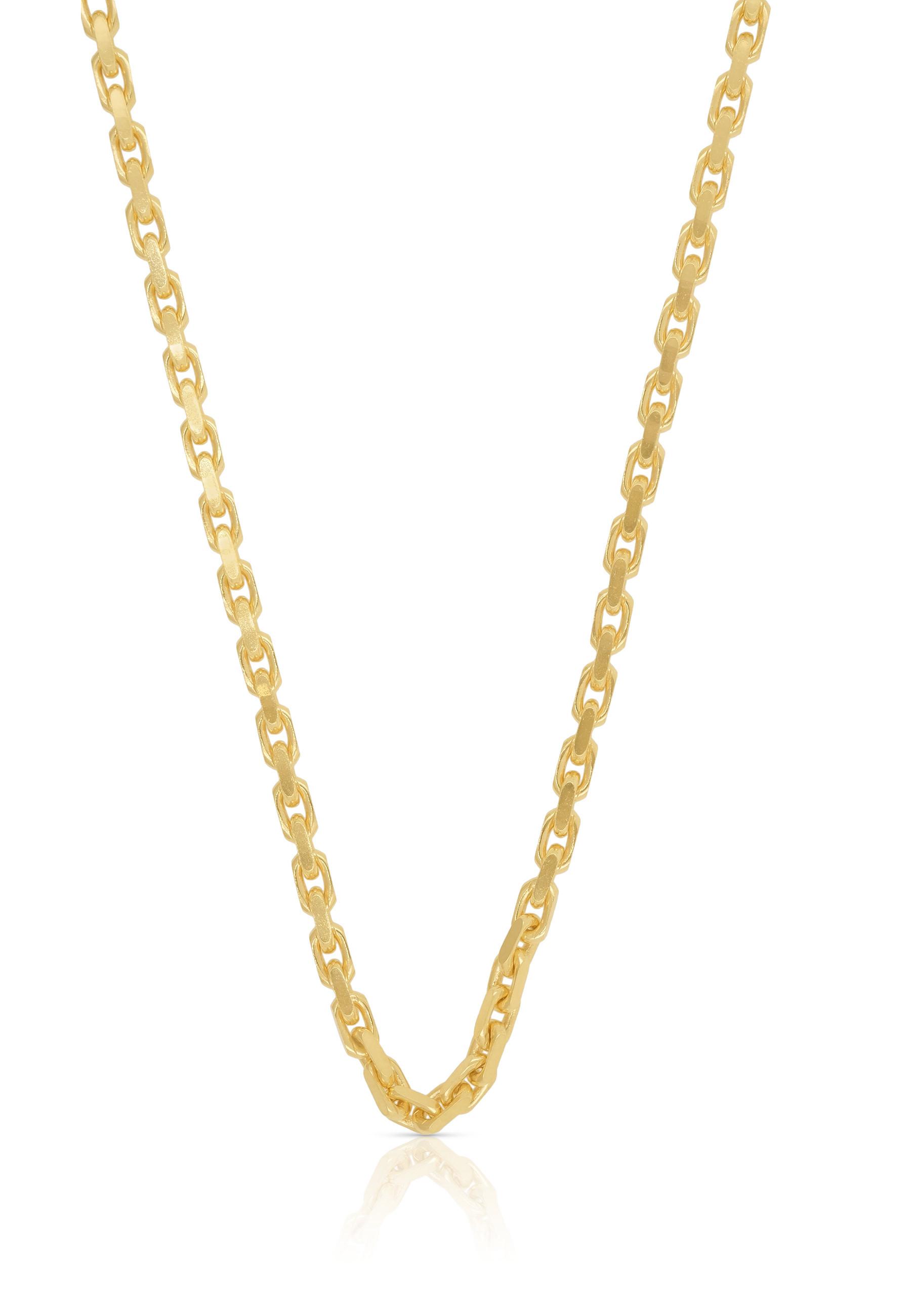 MUAU Schmuck Collier Anker Gelbgold 750, 2.6mm, 50cm