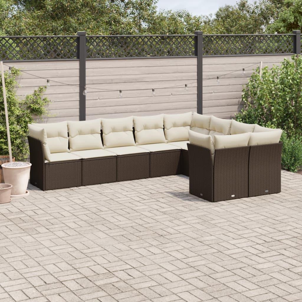 VidaXL Garten sofagarnitur poly-rattan