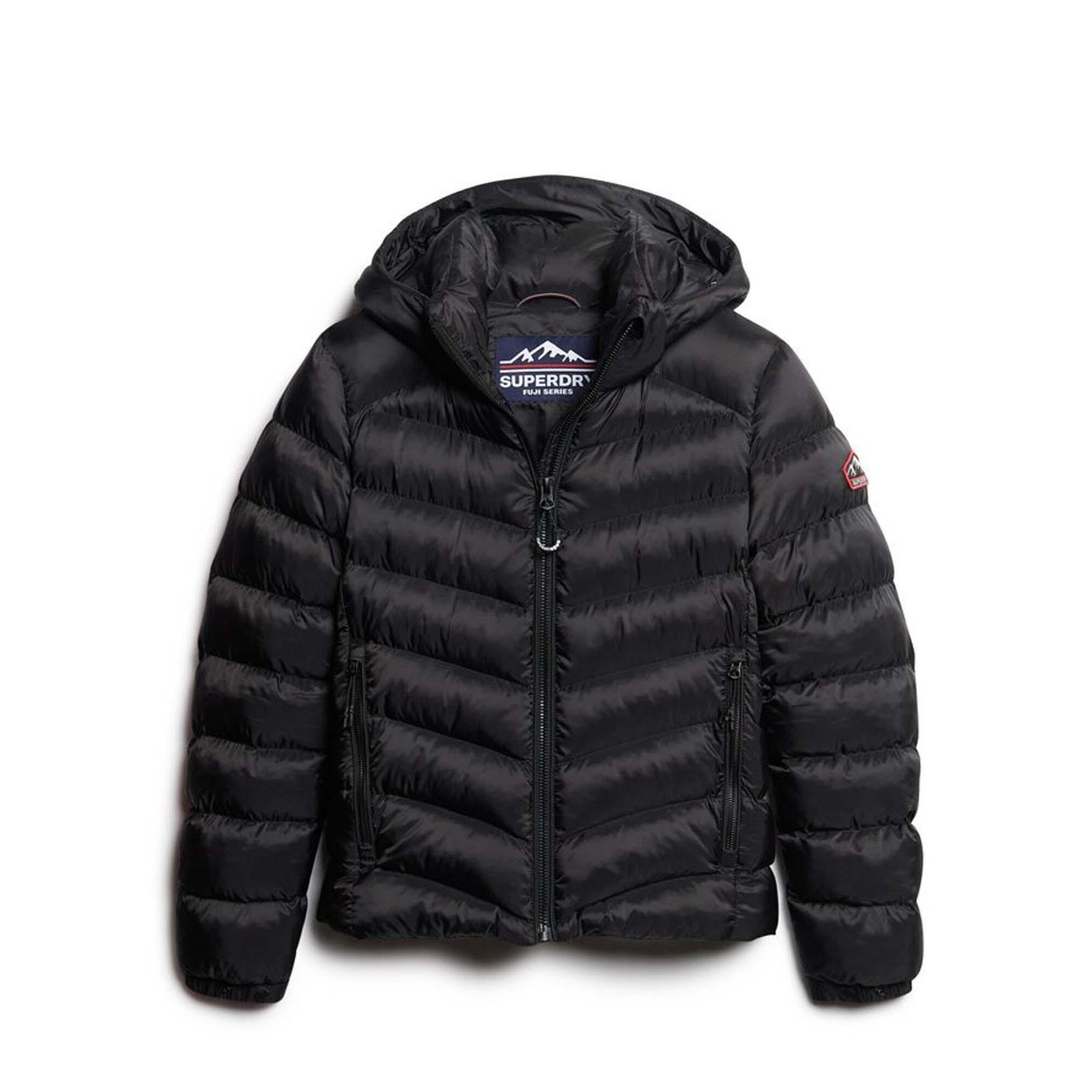 Superdry daunenjacke mit kapuze, damen fuji