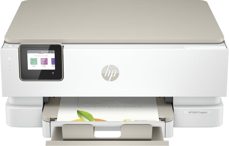 Hewlett-Packard ENVY Inspire 7224e All-in-One-Drucker, Farbe, Drucker für Zu Hause, Drucken, Kopieren, Scannen, Wireless; +; Mit Instant Ink kompatibel; Drucken vom Smartphone oder Tablet; Beidseitiger Druck