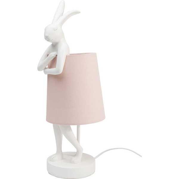 KARE Design Tischleuchte Animal Rabbit rosa 50