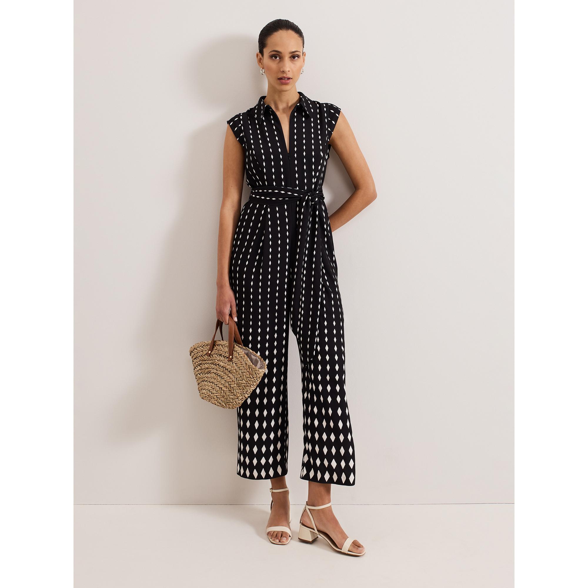 Phase Eight Delina Jumpsuit mit geometrischem Muster