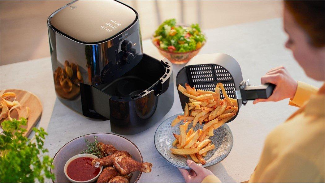 PHILIPS Heissluft-Fritteuse Essential Airfryer HD920091 0.8 kg