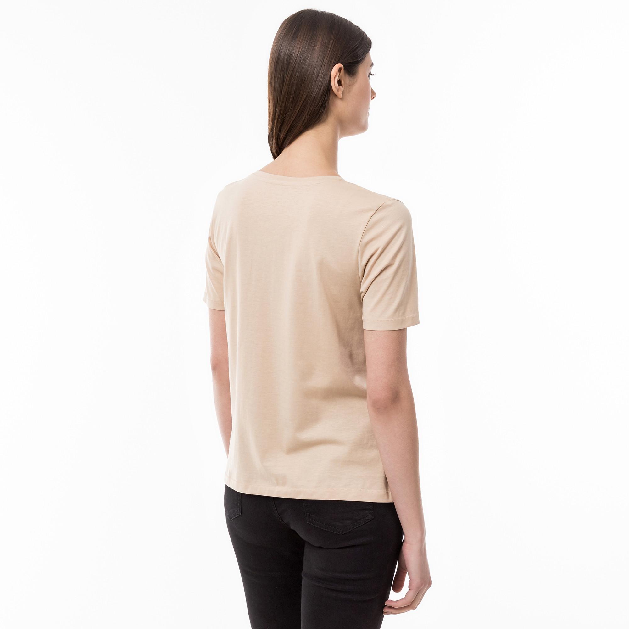Manor Woman Pima Kurzarm V-Ausschnitt T-Shirt