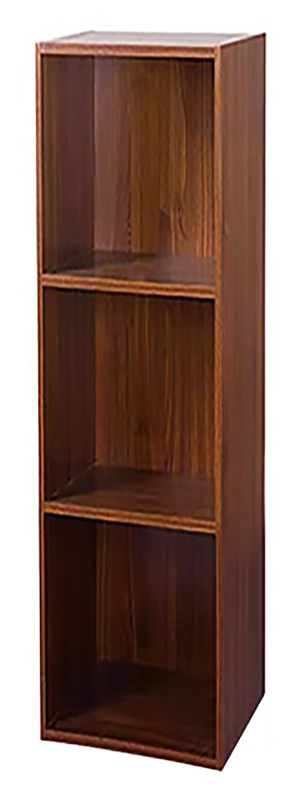 VCM Holzregal stehend | platzsparendes Regal | Maße: H. 107 x B. 34 x T. 30 cm | Elegantes Regal stehend | Aufbewahrungsregal | Bücherregal - Mendas