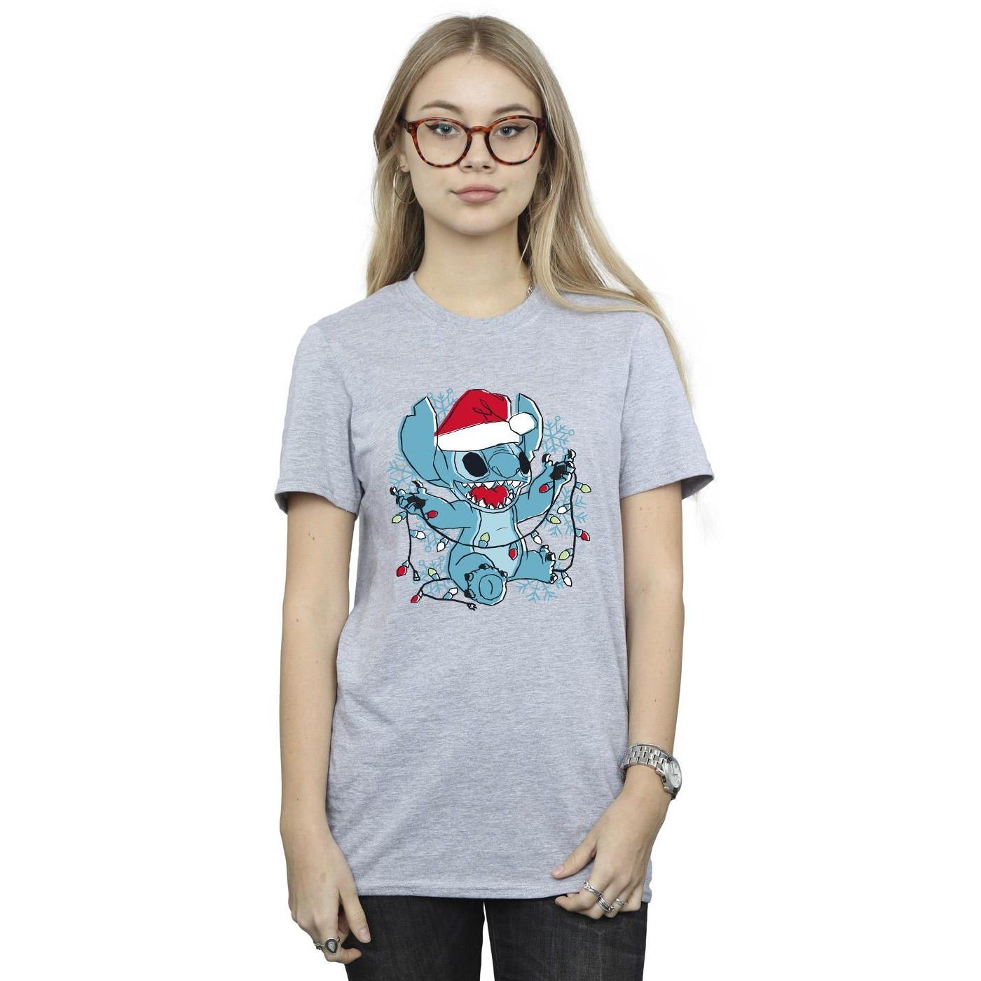 Disney Stitch Christmas Lights T-Shirt
