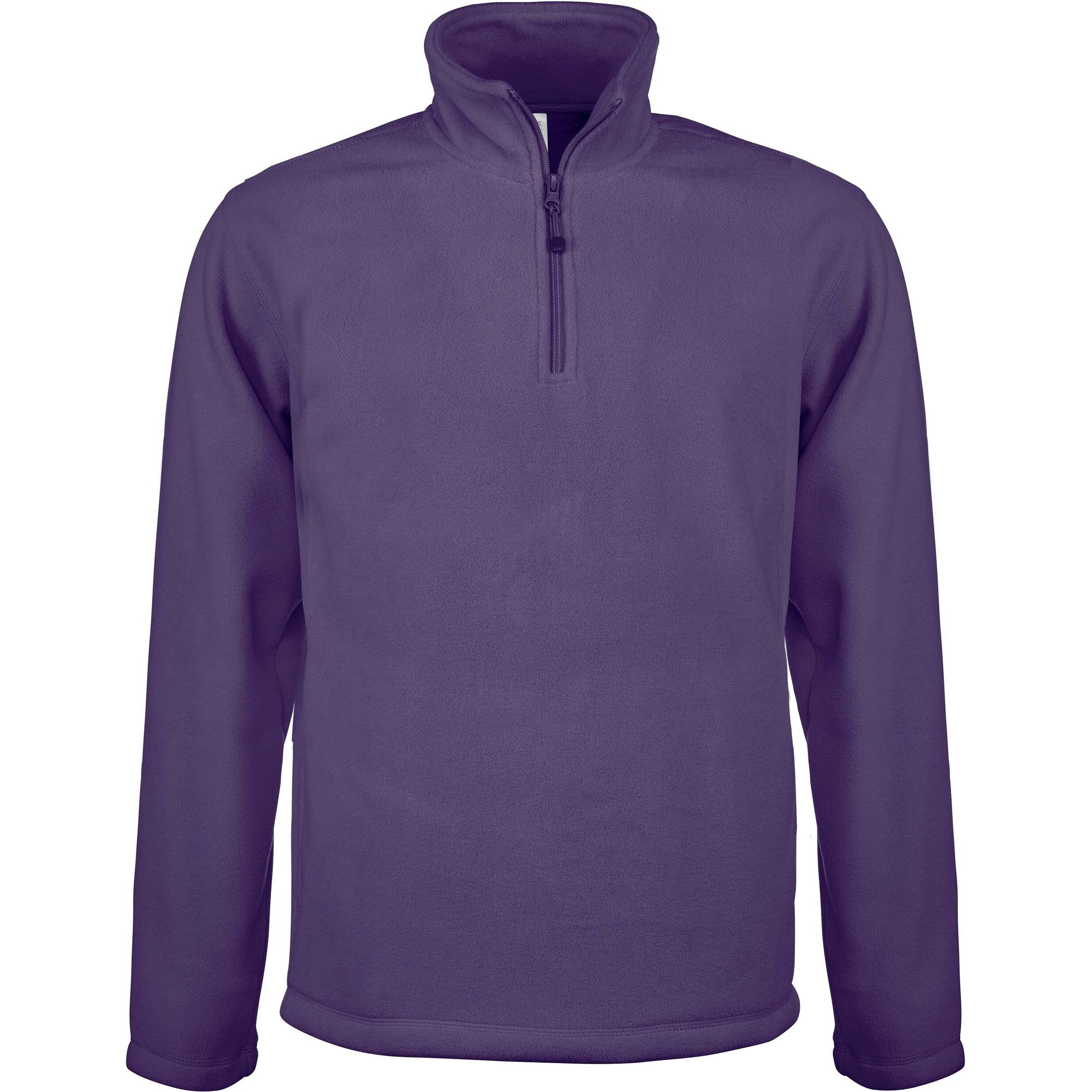 Kariban fleecejacke mit reißverchlukragen enzo