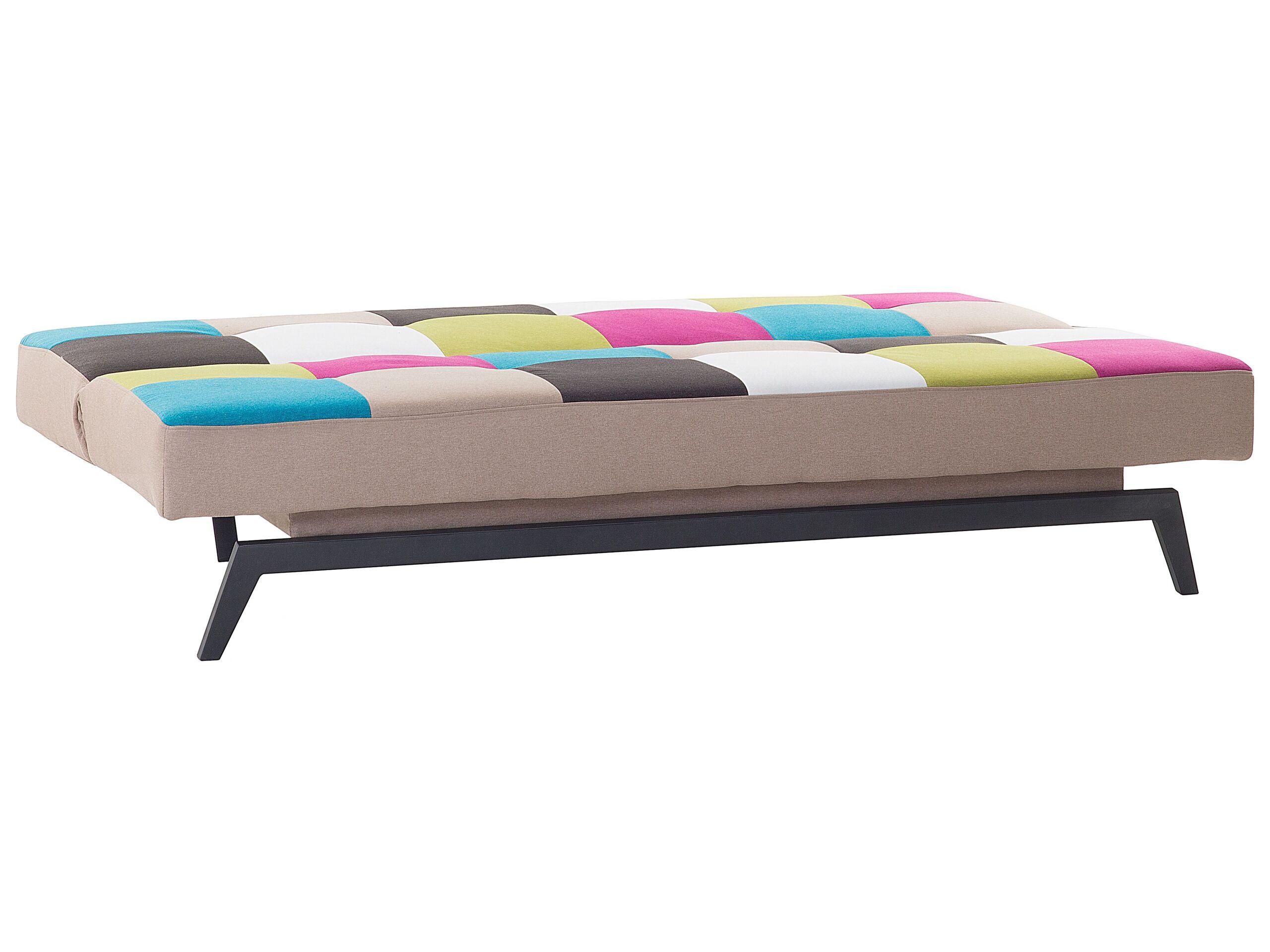 Beliani Schlafsofa aus Polyester Retro LEEDS
