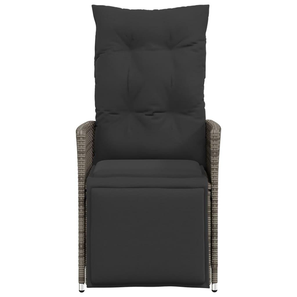 VidaXL Gartensessel verstellbar poly-rattan