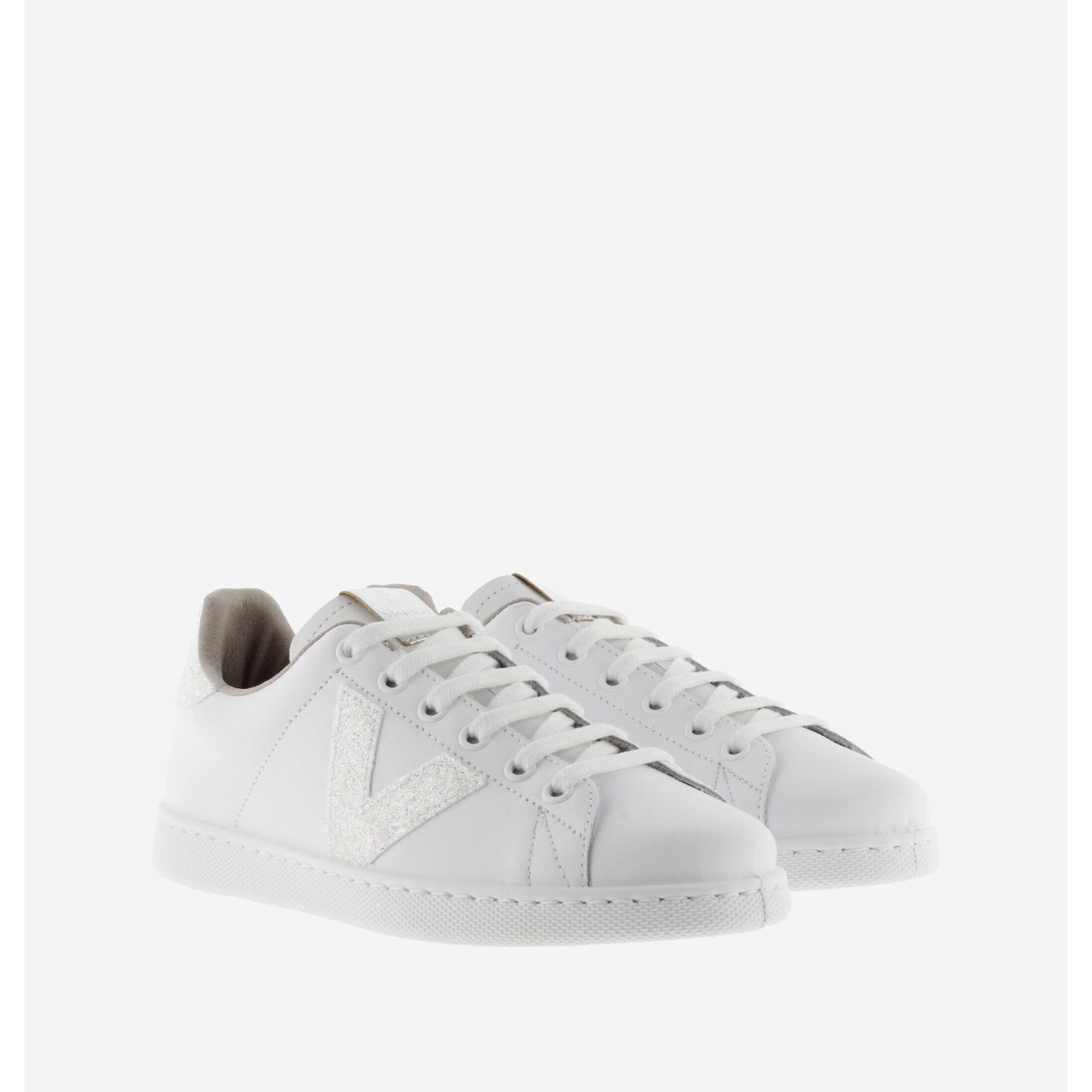 Victoria sneakers aus leder tennis glitter