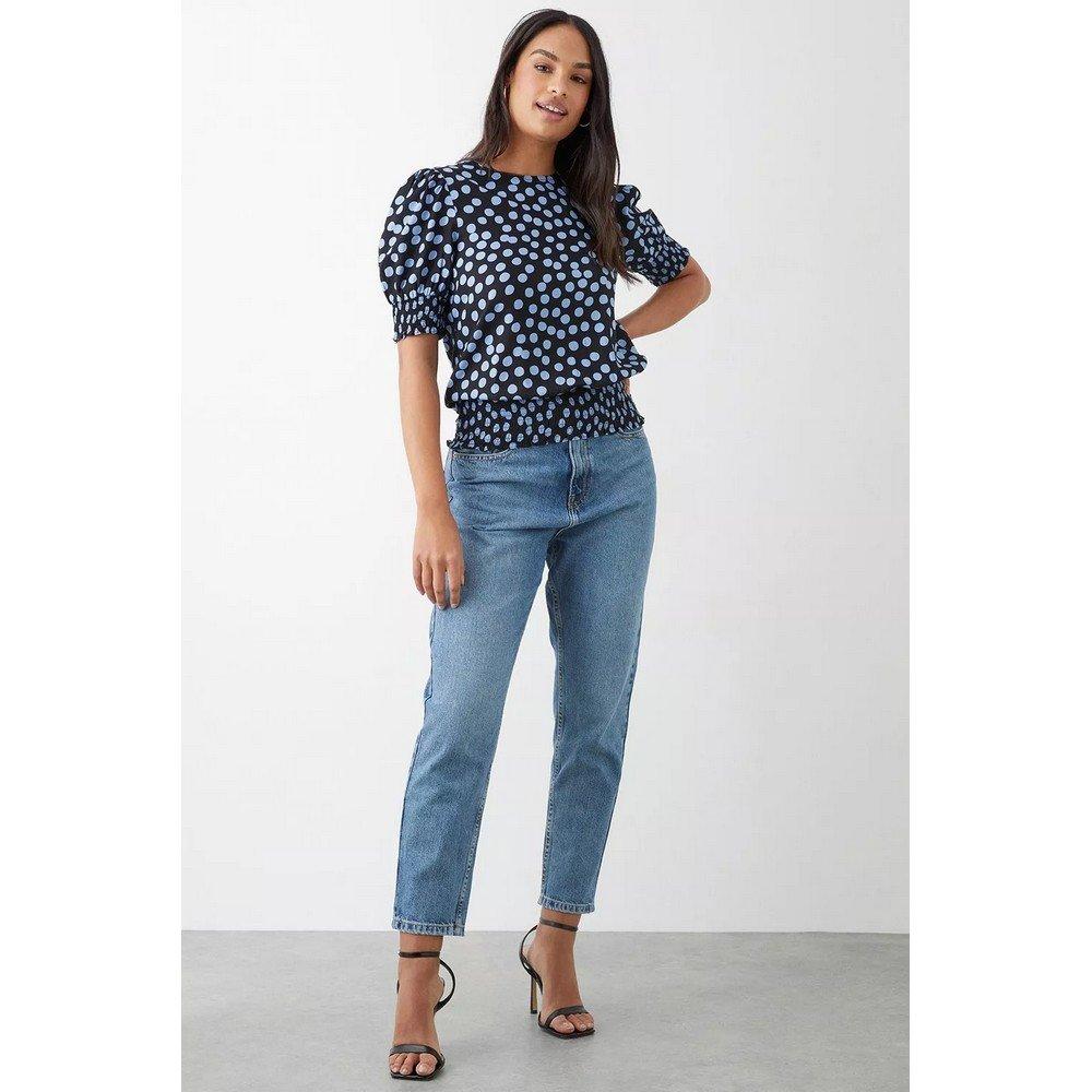 Dorothy Perkins Bluse mit gerafftem Saum
