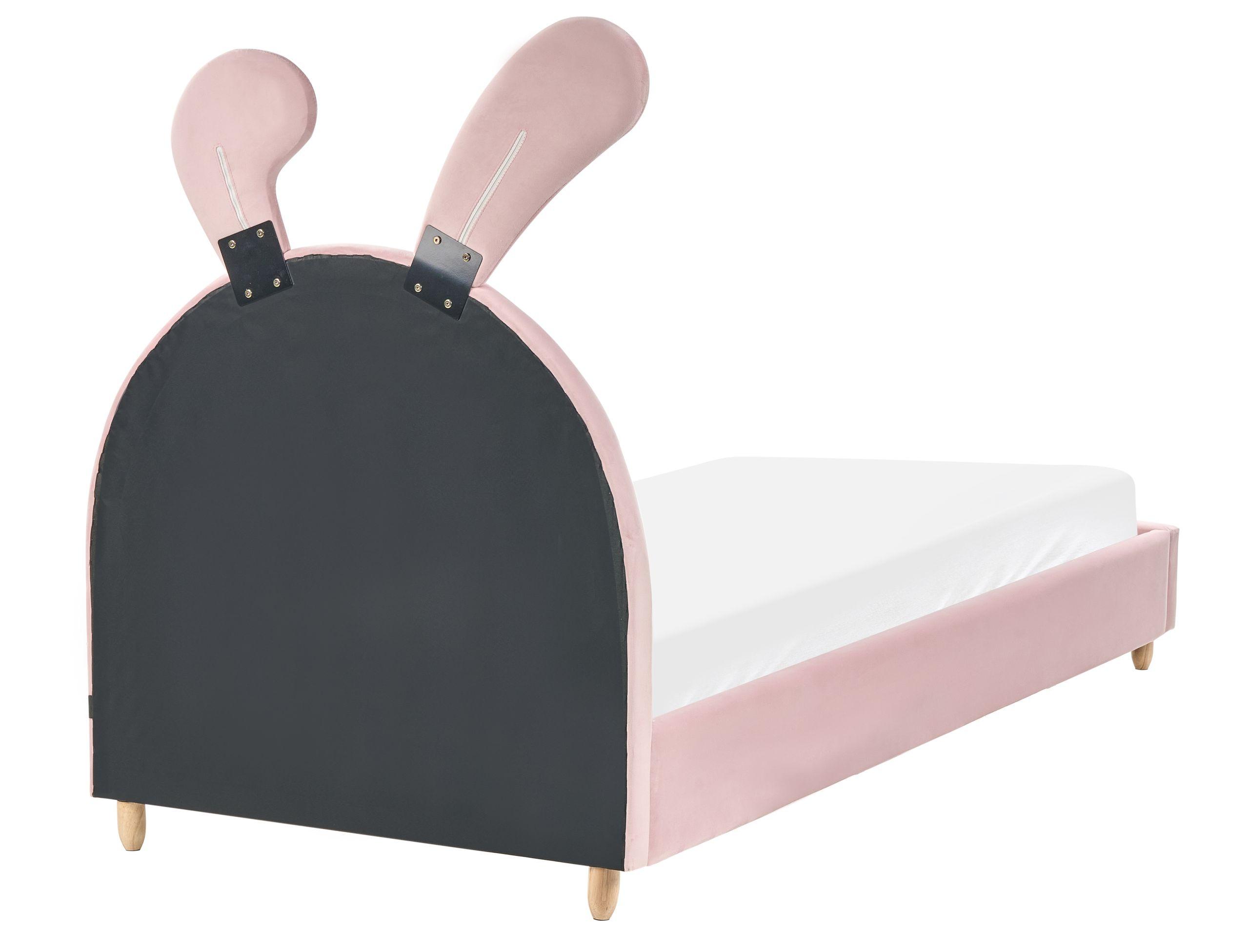 Beliani Kinderbett aus Samtstoff Modern LALLIAS