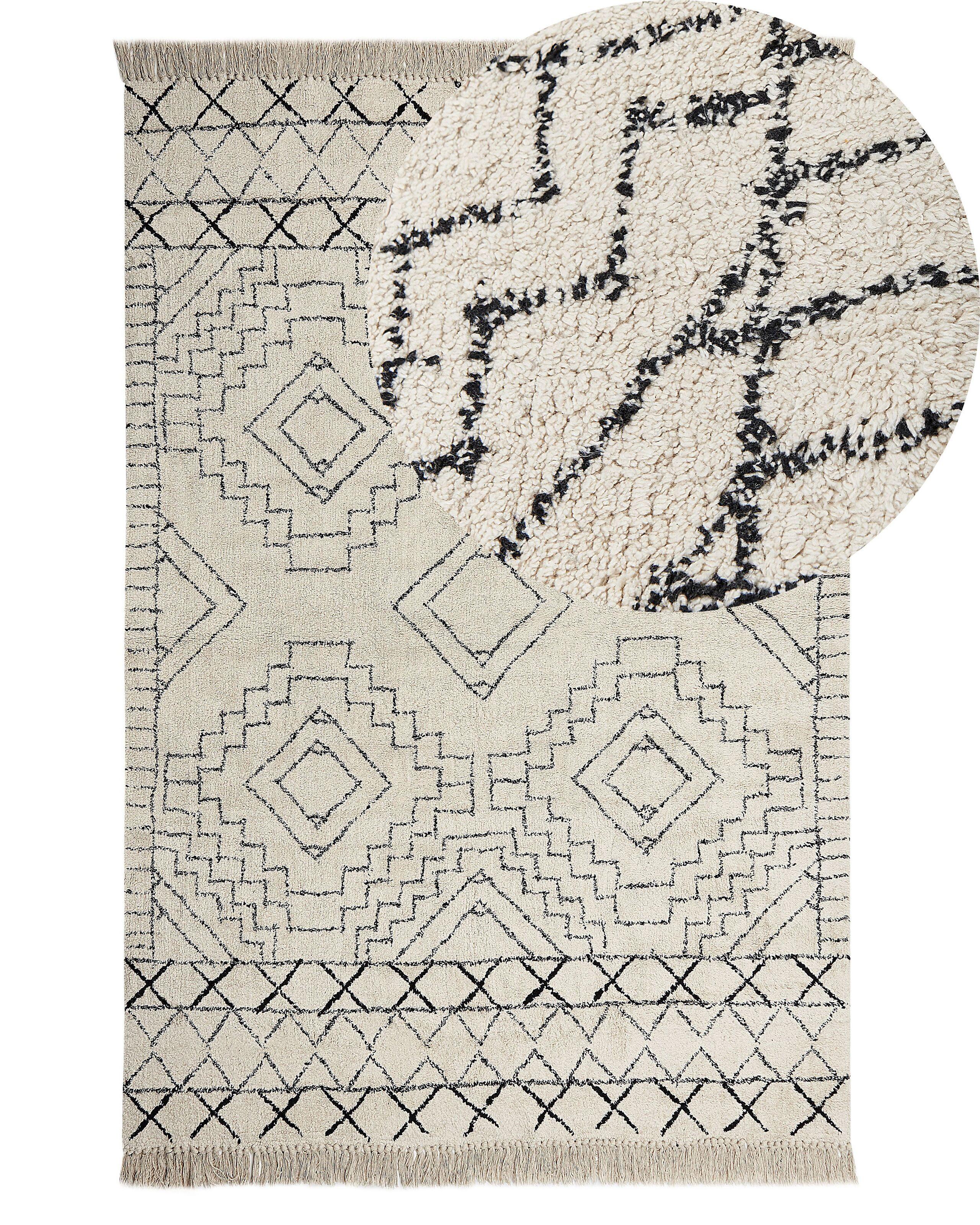 Beliani Teppich aus Baumwolle Modern ZEYNE