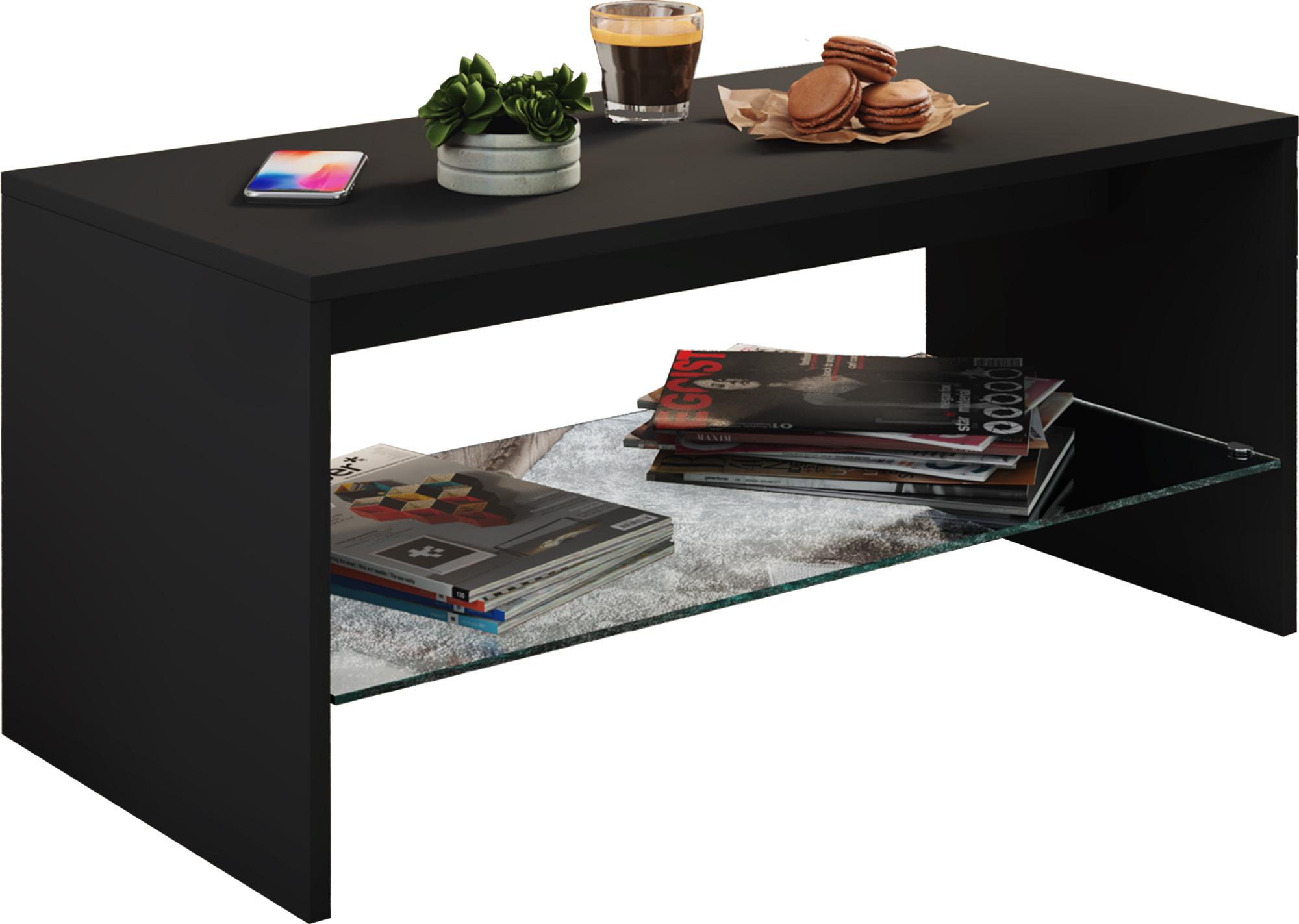 VCM Beistelltisch Glas Wisal