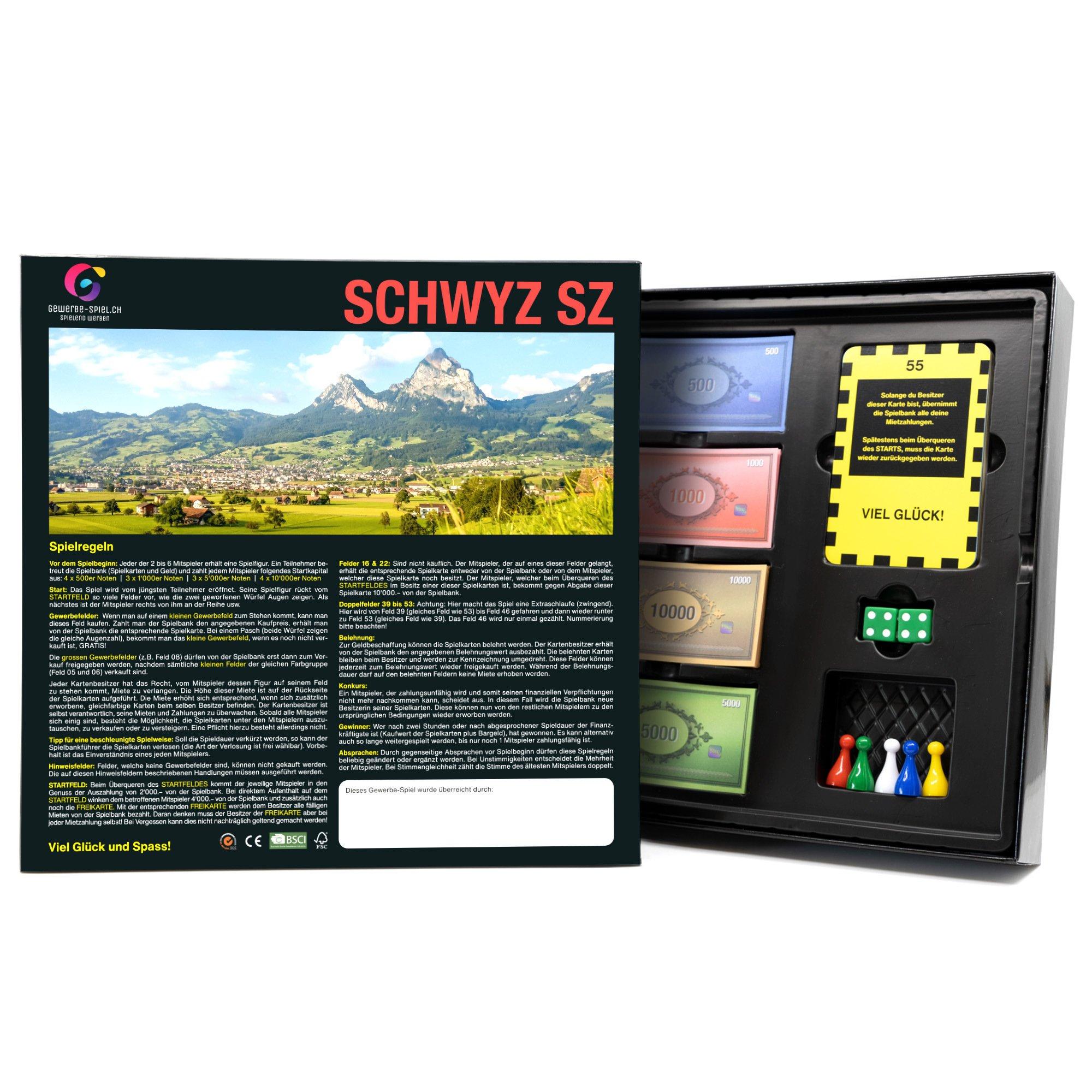 GEWERBE-SPIEL Brettspiel SCHWYZ SZ (Deutsch)