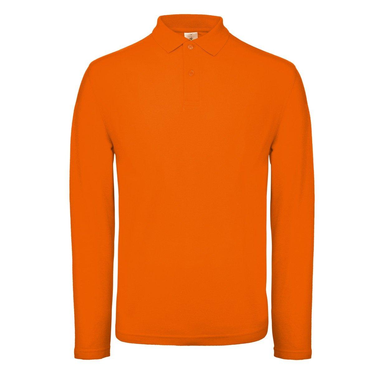 B and C ID.001 Langarm Polo 2er Pack