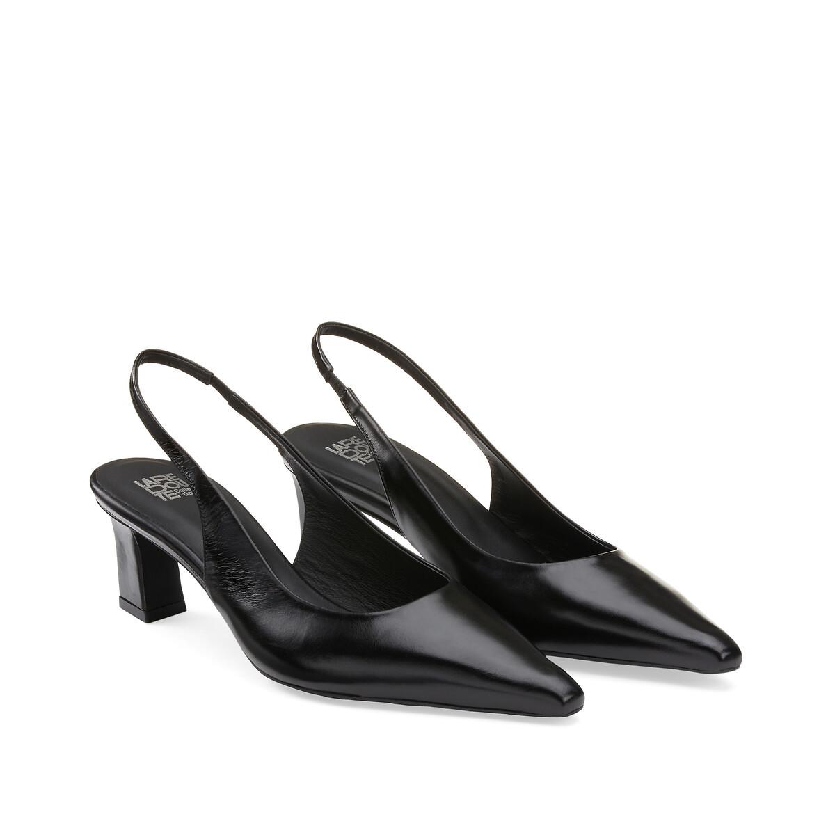 La Redoute Collections Slingback-Pumps aus Leder