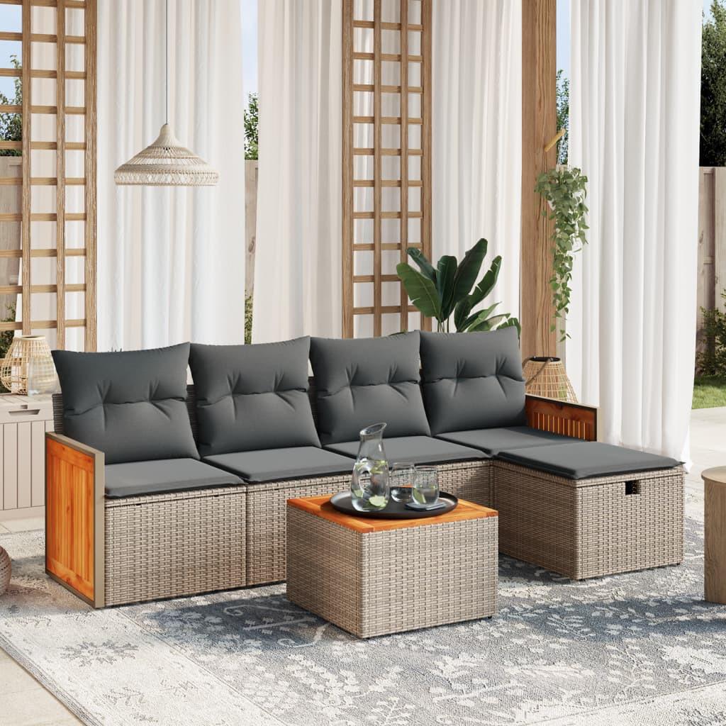 VidaXL Garten sofagarnitur poly-rattan