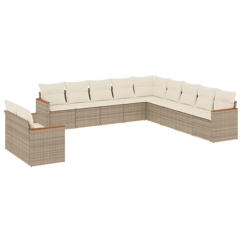 VidaXL Garten sofagarnitur poly-rattan