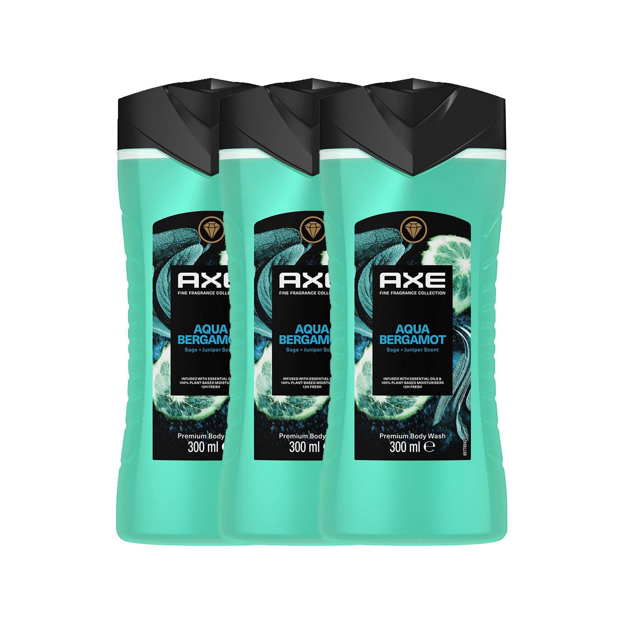 AXE Premium Acqua Berg Dusch Trio Aqua Bergamot 3 in 1 Duschgel Trio