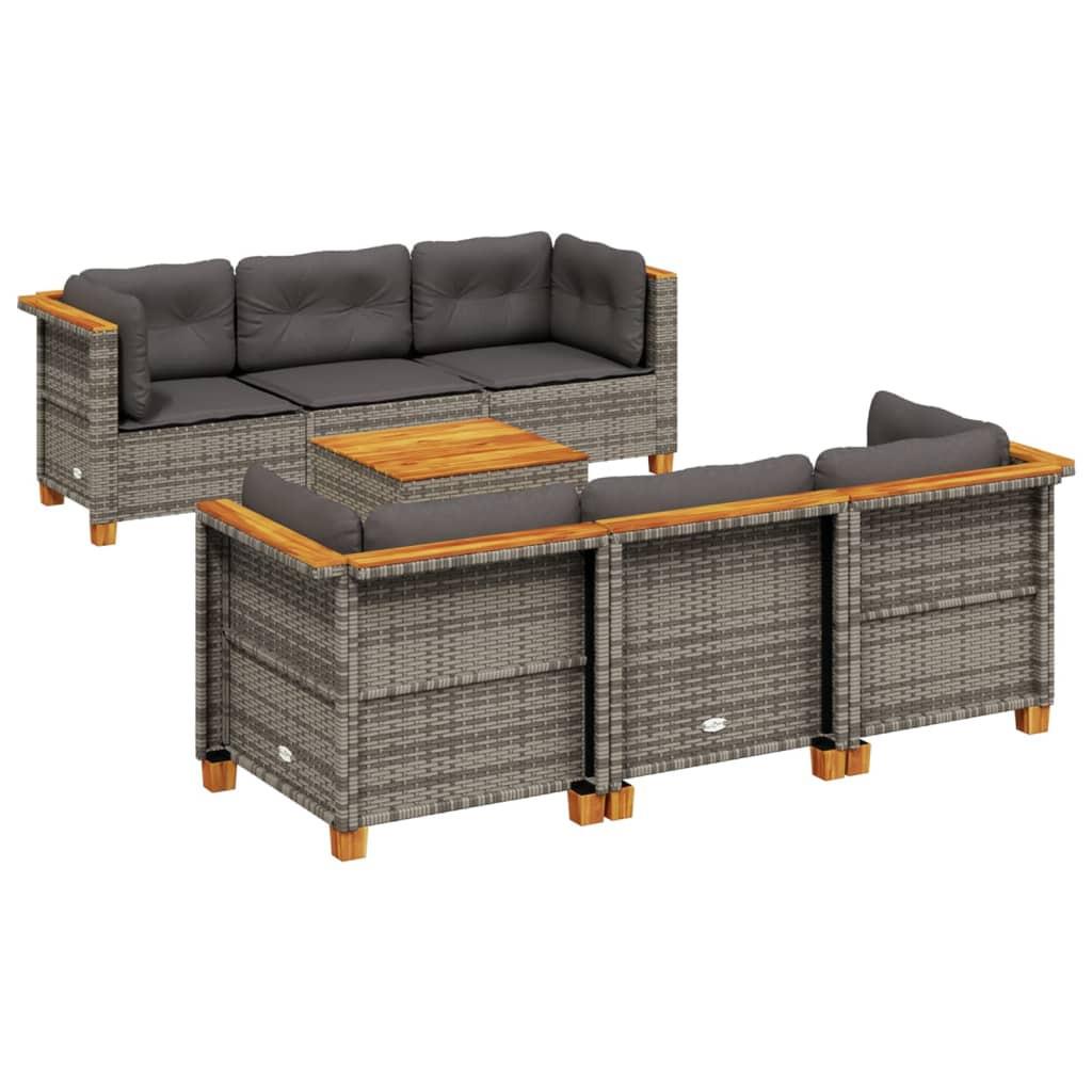 VidaXL Garten sofagarnitur poly-rattan
