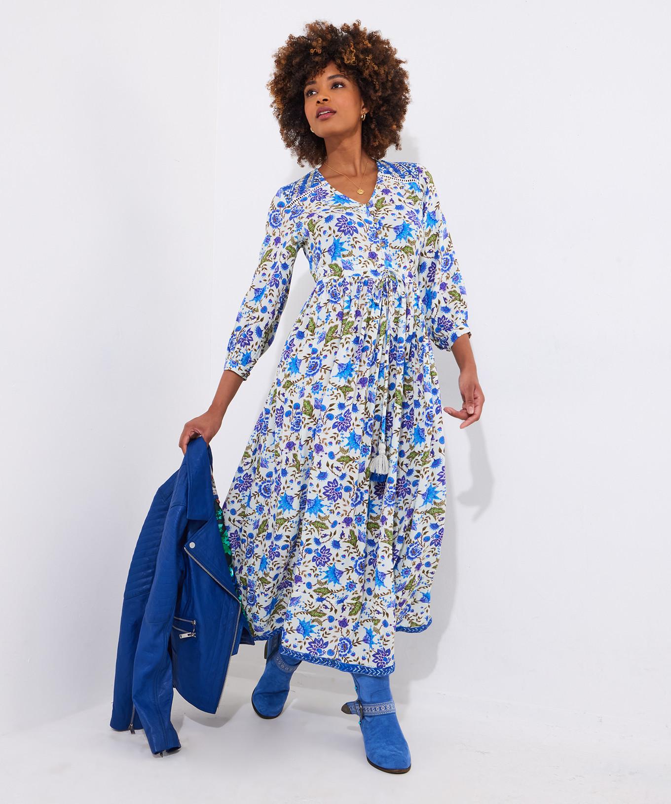 Joe Browns PETITE Florales Pailletten Maxikleid