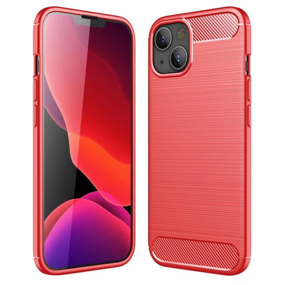 Cover-Discount iPhone 13 - Metall Carbon Look Gummi Hülle