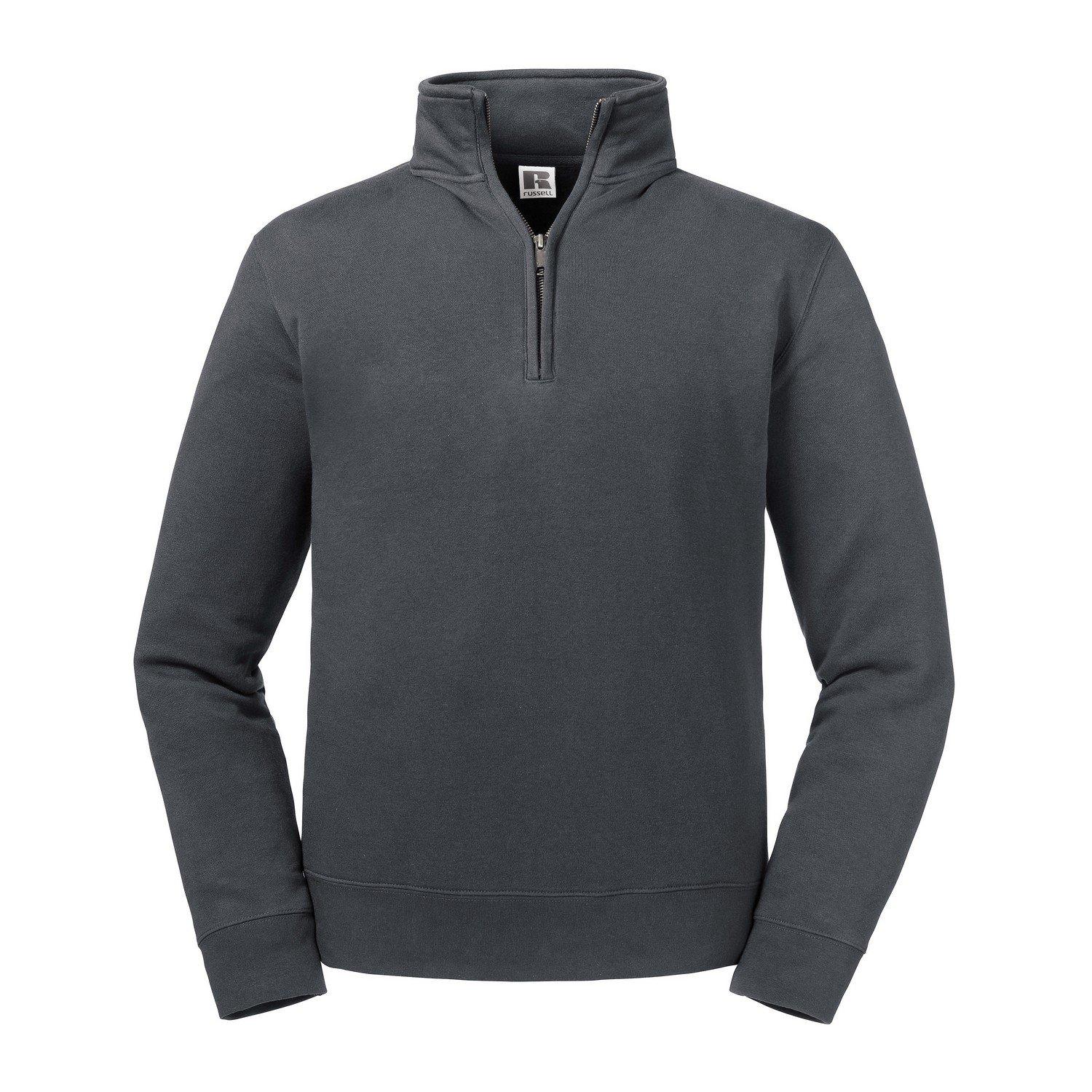 Russell Authentic Sweatshirt mit kurzem Reißverschluss
