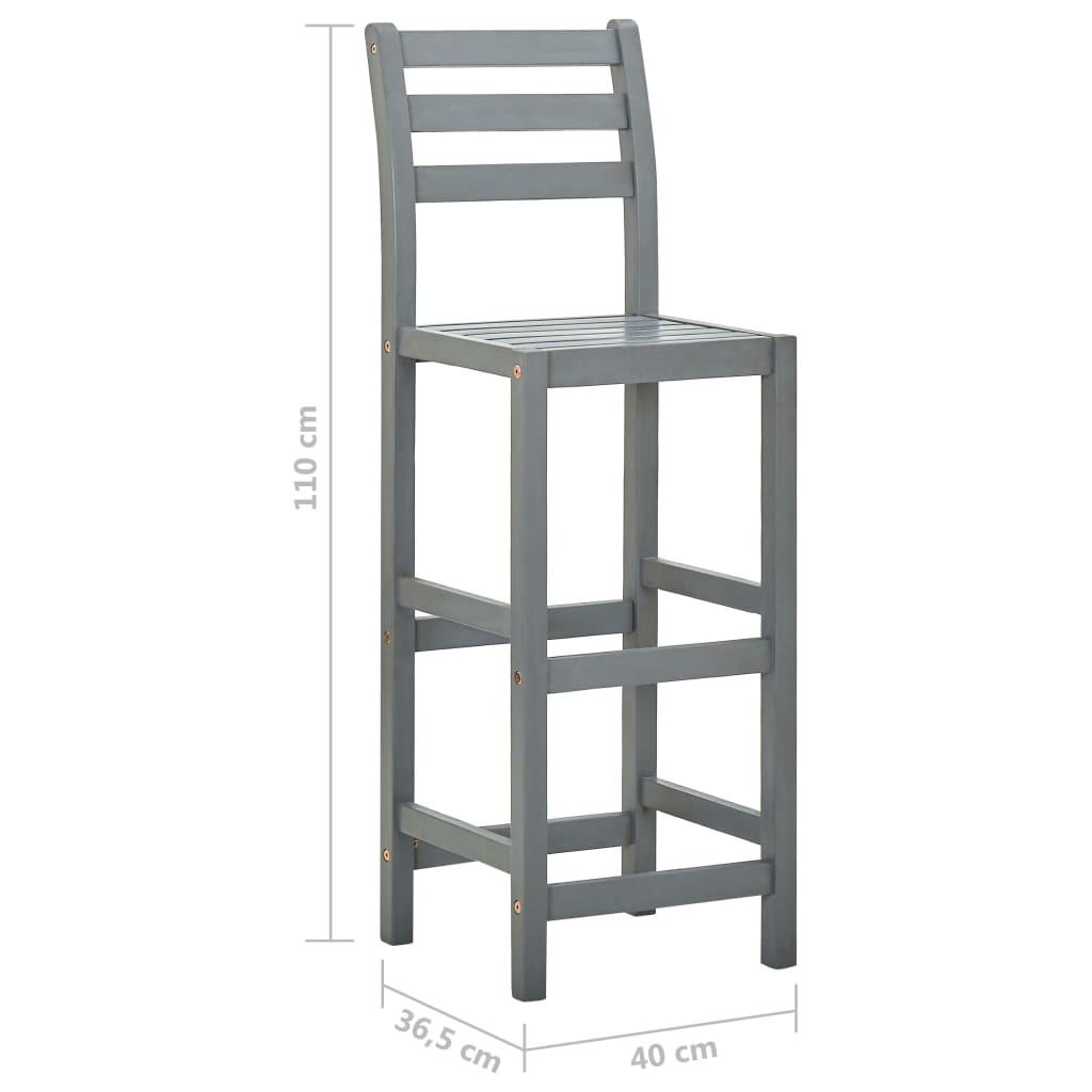 VidaXL Barhocker akazienholz
