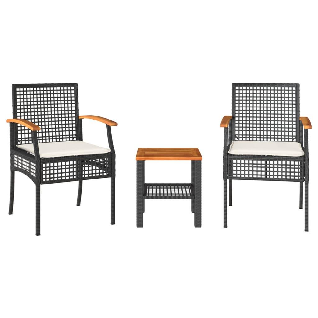 VidaXL Bistro set poly-rattan