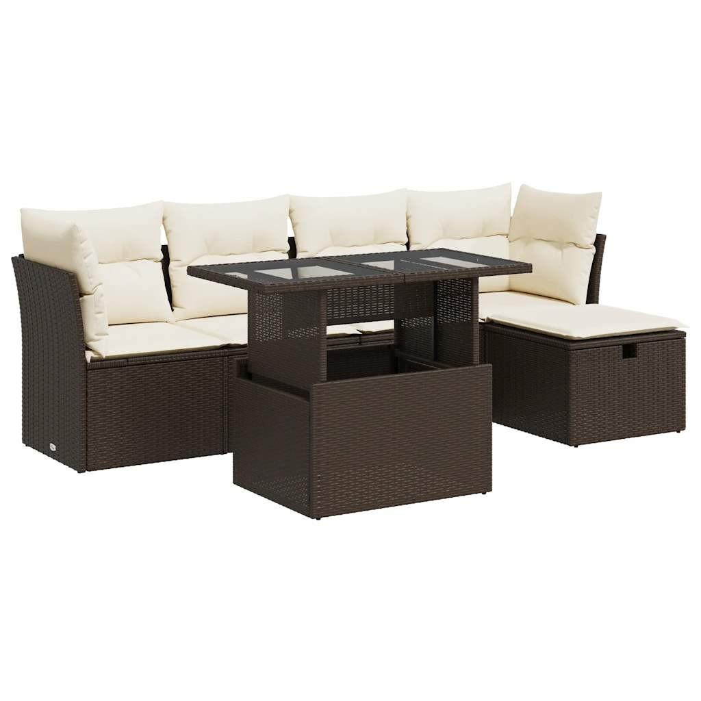 VidaXL Garten sofagarnitur poly-rattan