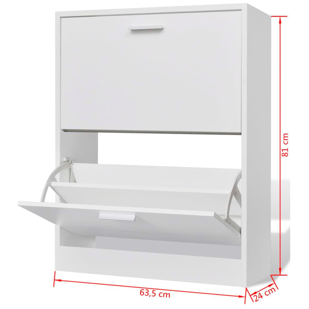 VidaXL Schuhschrank holz