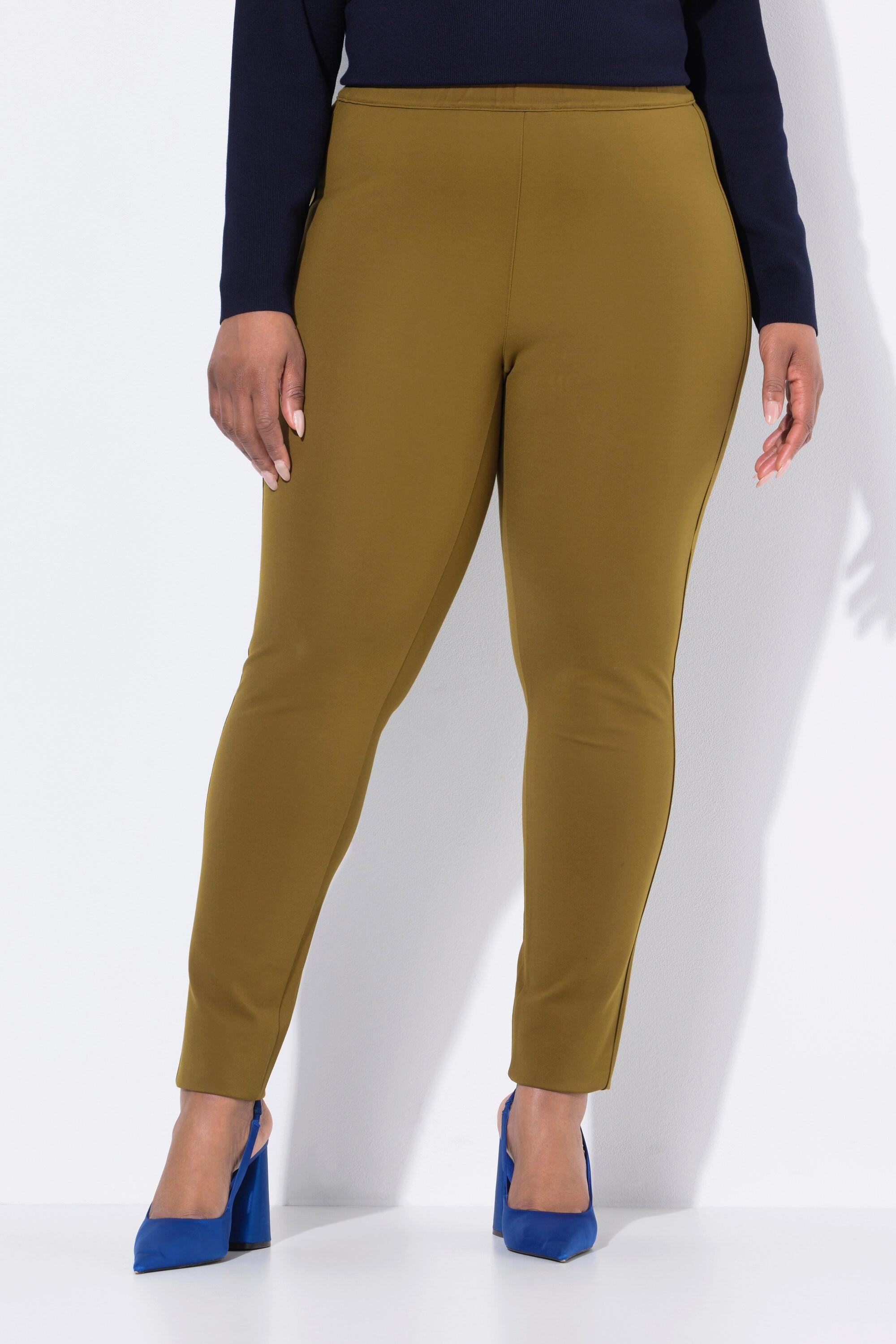 Ulla Popken Sienna Puntohose schmale Passform elastischer Bund