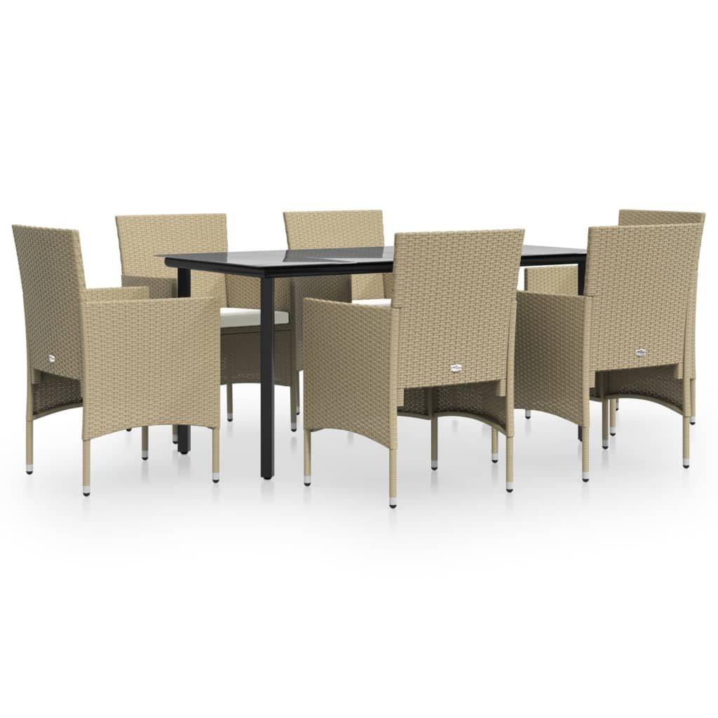 VidaXL Garten essgruppe poly-rattan