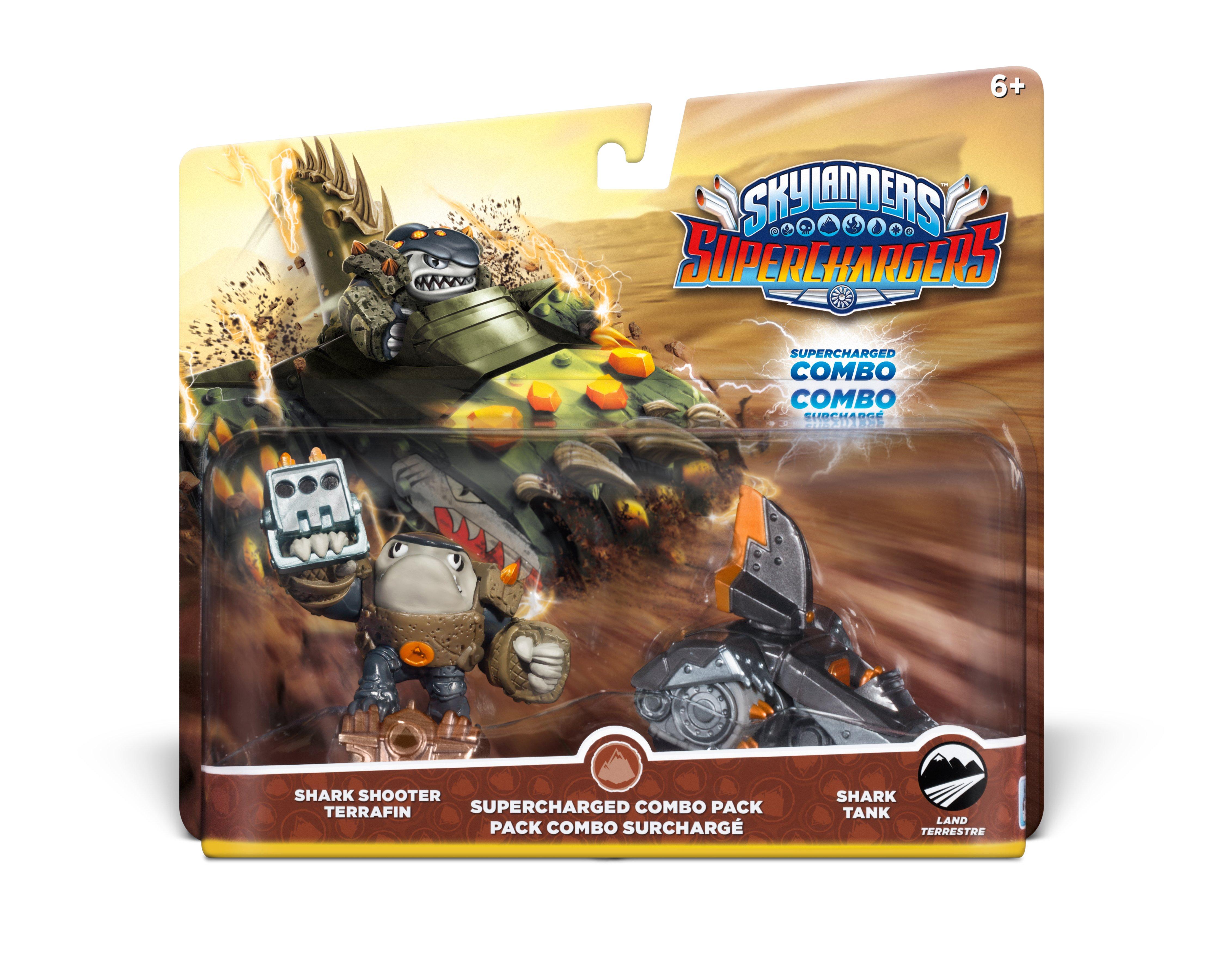 ABC Design Skylanders Superchargers Dual Pack 1 Shark Shooter Terrafin, Shark Tank, PS4, PS3, Xbox One, Xbox 360, Wii U, Wii, 3DS, PC, de/fr/it/en