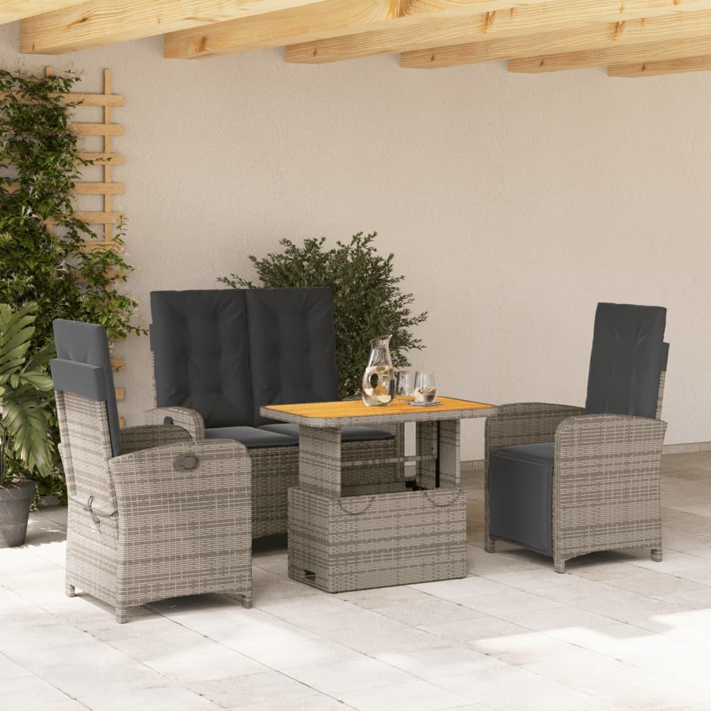 VidaXL Garten essgruppe poly-rattan