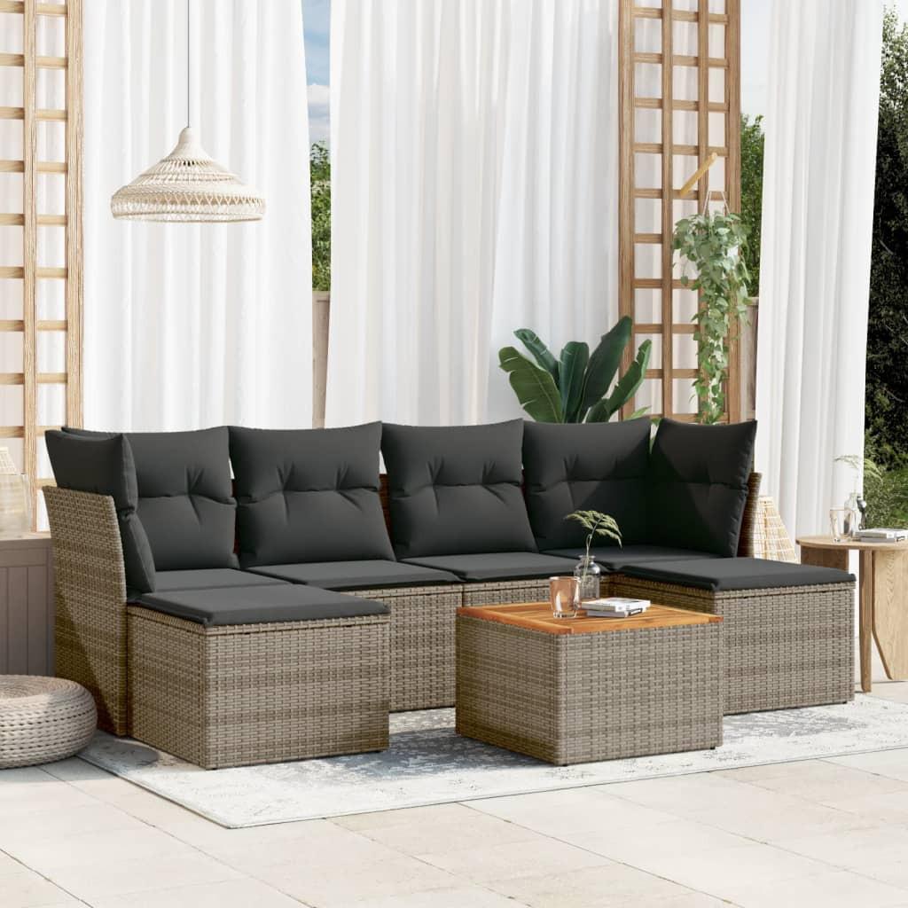 VidaXL Garten sofagarnitur poly-rattan