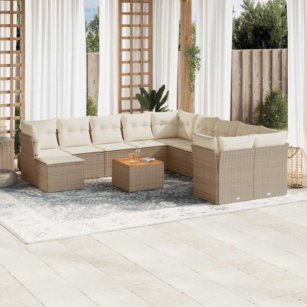VidaXL Garten sofagarnitur poly-rattan