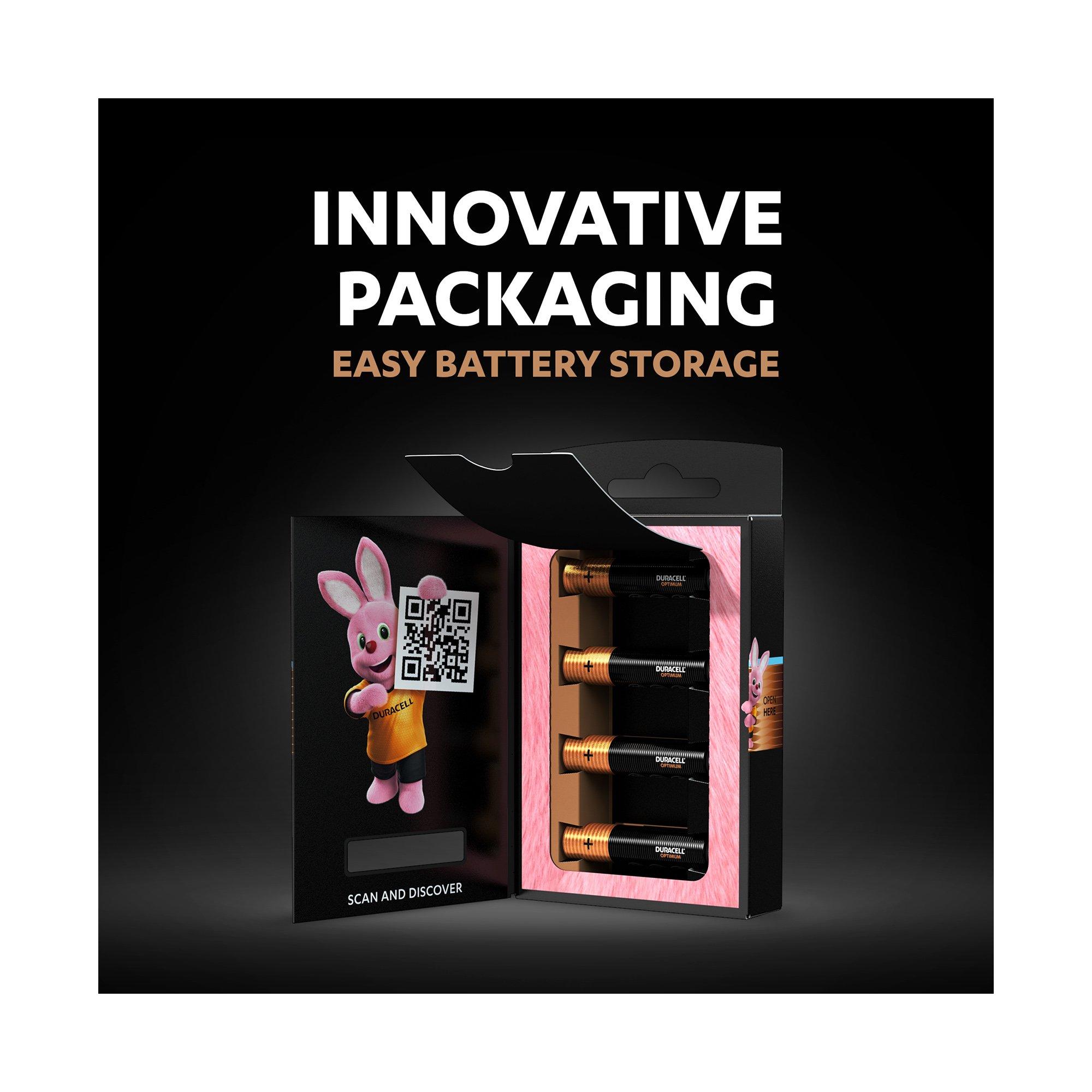 DURACELL OPTIMUM Alkaline-Bat.,4Stk