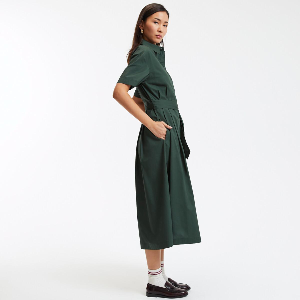 La Redoute Collections Blusenkleid mit Bindegürtel