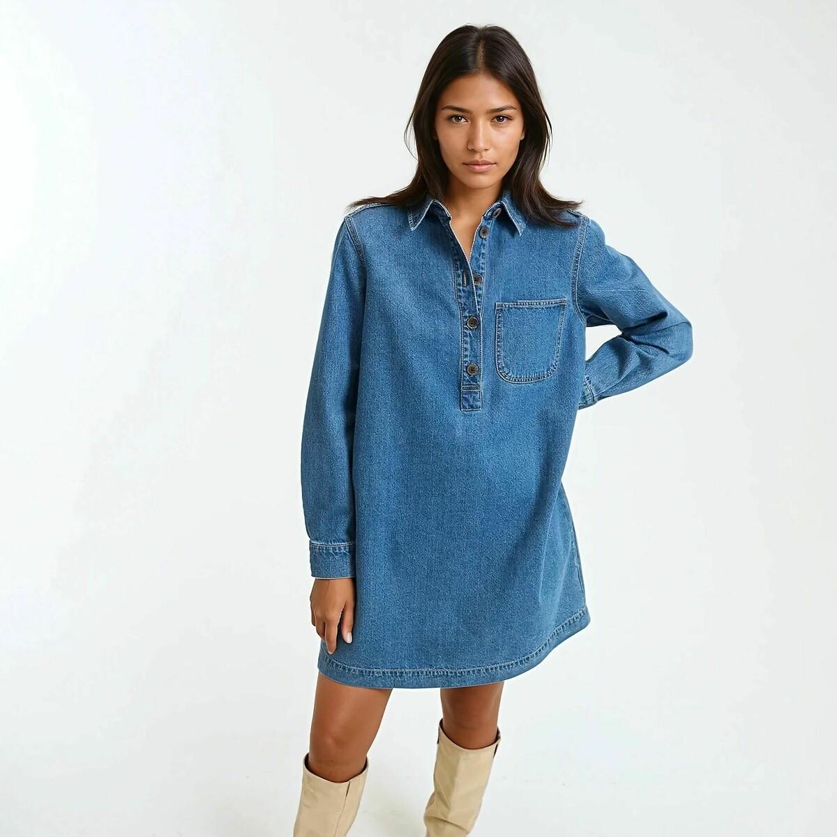 La Redoute Collections Signature ALBANE Kurzes Jeanskleid