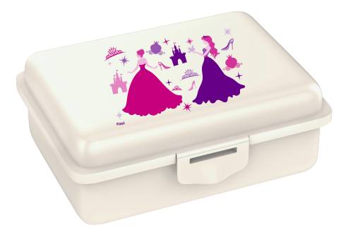fizzy Fizzii Lunchbox mit Trennfach perlweiss, Prinzessin
