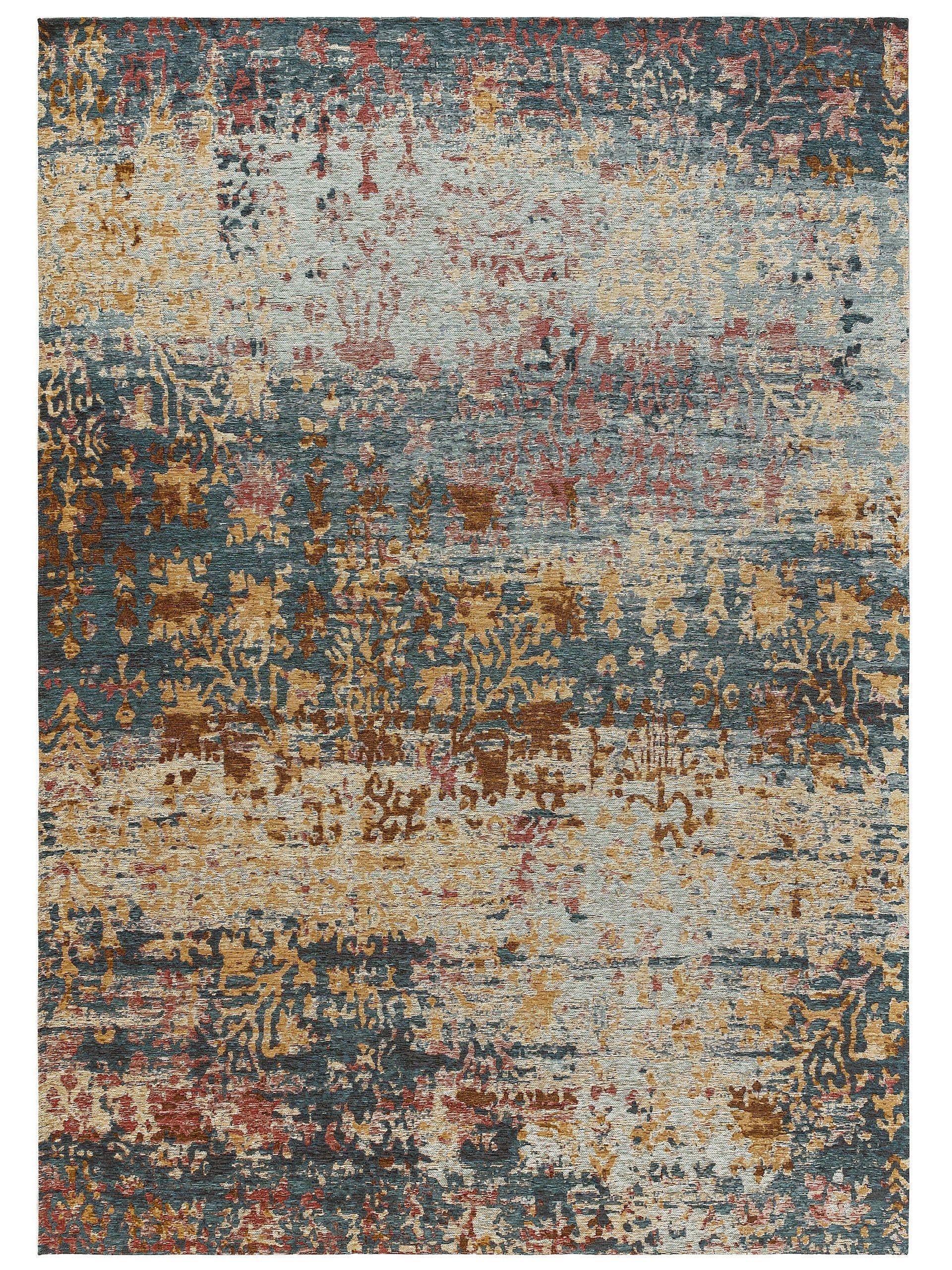 Benuta Flachgewebeteppich Frencie Blau