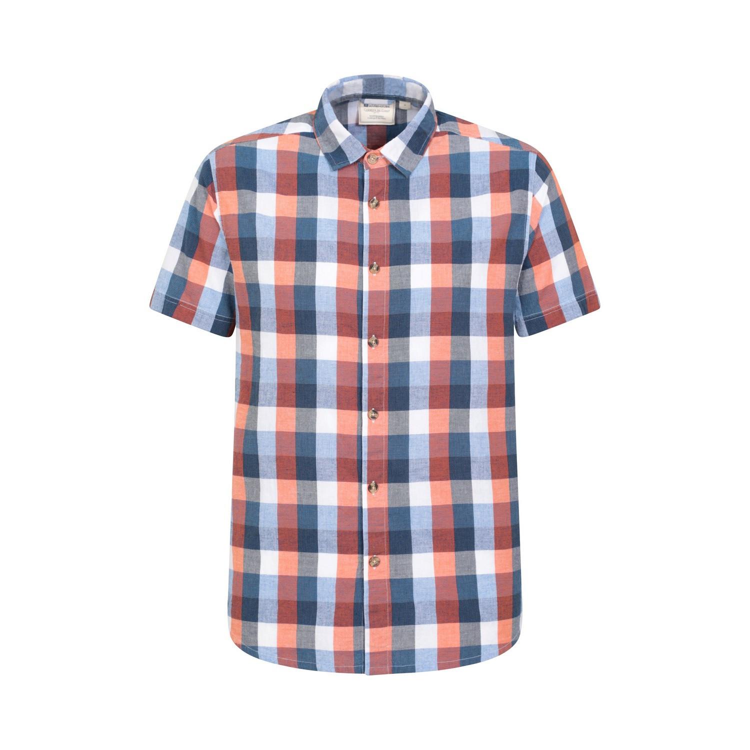 Mountain Warehouse Weekender Kariertes Kurzarm Button-Down Hemd